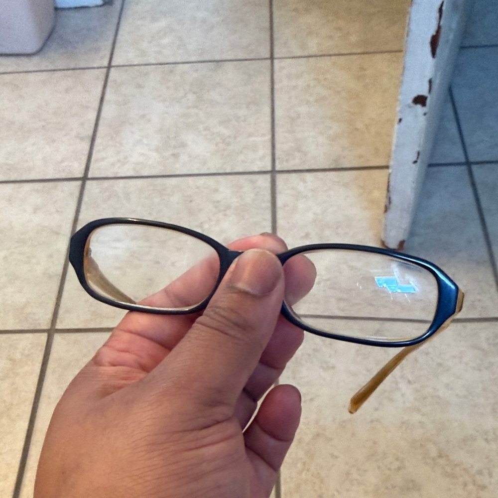 Stylish Black and Tan Glasses